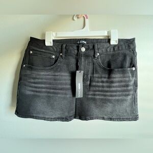 The OG Denim Micro Mini Skirt - Black Wash